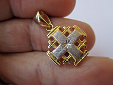 STERLINGSILBER JERUSALEM KREUZ