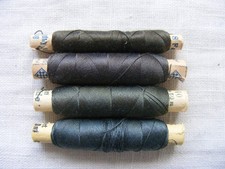 Nähgarn Nähseide Garn Konvolut 4 Rollen Set grün Amann Gütermann dunkelgrün oliv