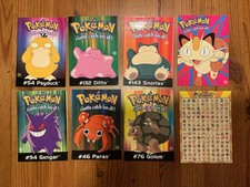 Pokémon Postkarten 8 Stück