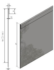 14er Sparset Rasenkante Falz Beeteinfassung Höhen 160 / 220mm Edelstahl rostfrei