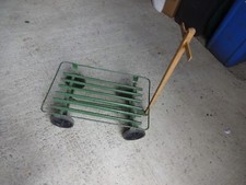 DDR Bollerwagen mit Deichsel  DDR Handwagen , kultig , Ostalgie Metall Stabil