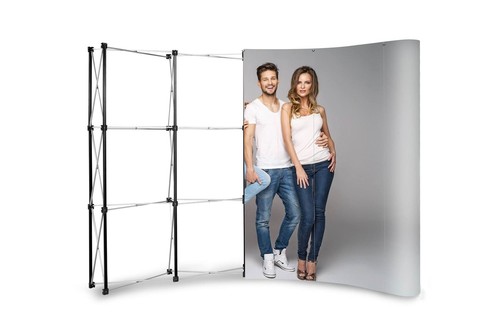 Pop gebogen faltdisplay - gebogen,