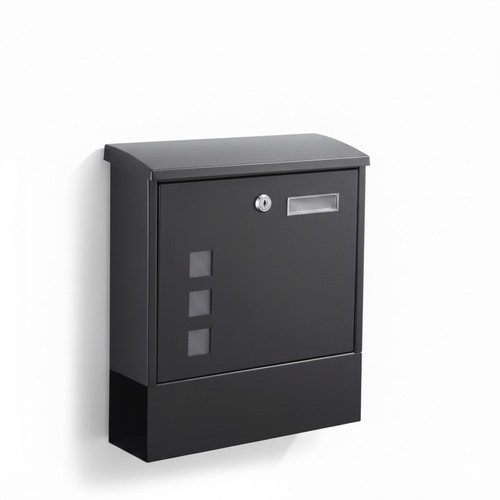 Briefkasten anthrazit mit - briefkasten,
