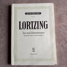 Klavierauszug Lortzing Zar und