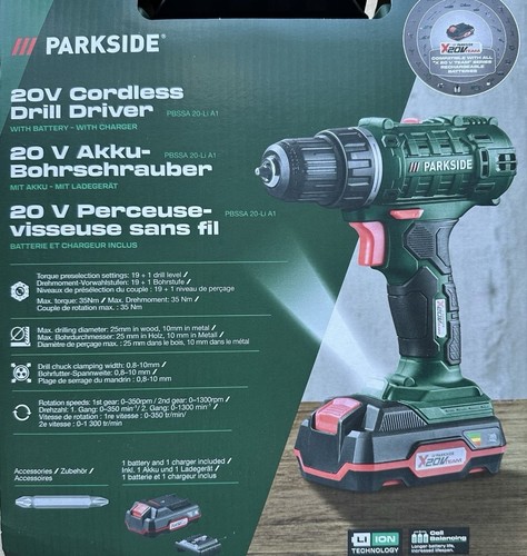 Parkside v akku - 20,
