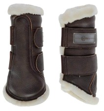 Covalliero Dark Brown Cob (M) Softgamaschen Pelisa Fellgamaschen