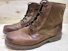 TIMBERLAND DAMEN STIEFEL ANKLE-COMBAT-MID CALF BOOTS OUTDOOR GR:39 UK:5.5 BRAUN