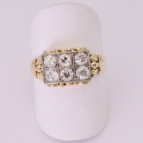 Ring mit altschliffdiamanten - mit,