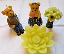 Schale 4 Schwimmkerzen 2 Figurenkerzen 1 Blumenstrauß Konfektschale Obstschale