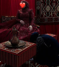 Festliche burgunderrote henna - festliche,