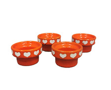 WÄCHTERSBACH 4x Eierbecher rot Herzchen Graziella Herzen Herz