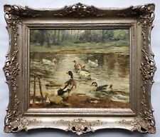 Gemälde Öl Landschaft Tiere