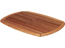 Eude teak tischplatte half - -,