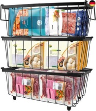 3er Gefriertruhe Körbe