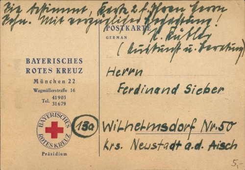 München bayerisches rotes - ak,