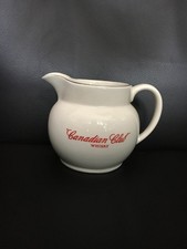 Canadian Club Whisky Karaffe Keramik Pitcher Wasserkrug Vintage Werbung PUB BAR
