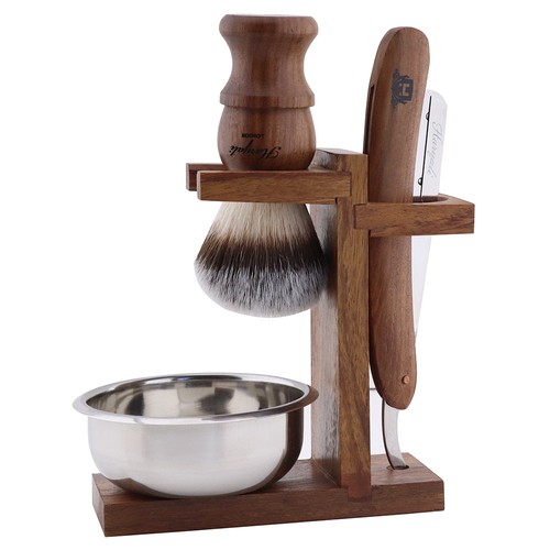 Rasier set aus holz für - rasier-set,