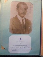 Autogramm des Gouverneurs von