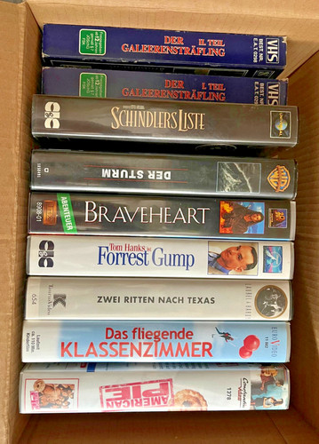 Konvolut vhs kassetten - an,