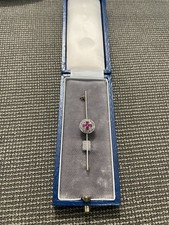 Antike diamant rubin - /, brosche
