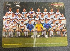 DFB Nationalmannschaft Fußball Magazin Poster 26 Autogramme Fussball Brehme 57cm