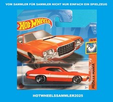 HOT WHEELS MUSCLE MANIA "1972 FORD GRAN TORINO SPORT" ORANGE  OVP UNGEÖFFNET