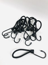 Spanngummi mit Hacken 15 Stück x 10 cm Gummispanner 5cm Hacken in schwarz