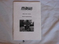 MAWI MOTORCYCLE 50 HANDBUCH FAHRERHANDBUCH BEDIENUNGSANLEITUNG