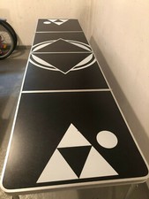 Bierpongtisch, klappbar, höhenverstellbar, Verschluss, Griffe, 2x benutzt