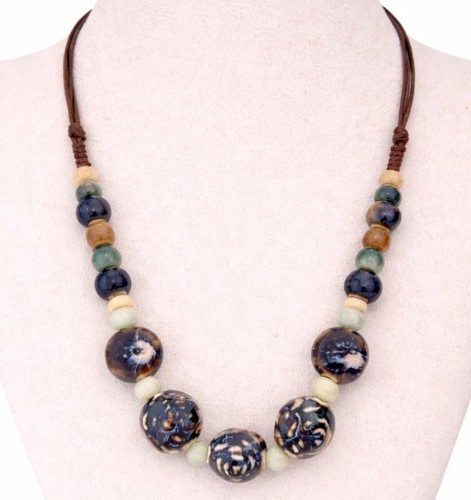 Statement kette damen keramik - kette,