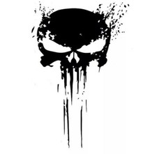 Punisher skull sticker - skull,