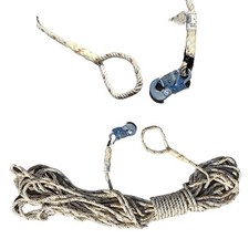 Rettungsseil MAS Tett S 12 - 30m Sicherheitsseil mit Karabiner THW und Feuerwehr