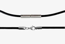 EDELSTAHL Leder schwarz