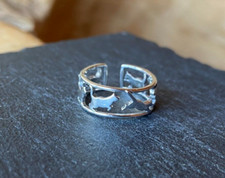 Ring Katze 925 Silber offen