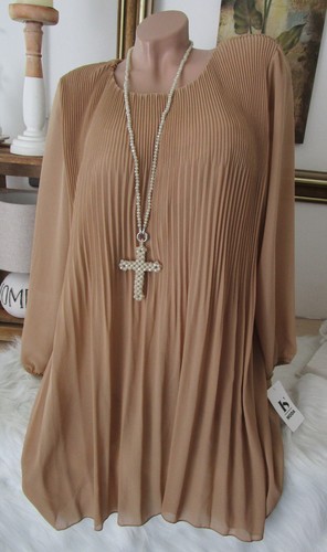 Neu italy tunika kleid - neu, plissee
