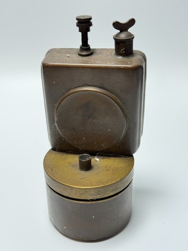 Antike messing karbidlampe - antike,