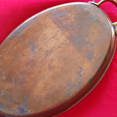Kupfer bratpfanne oval mit - kupfer,
