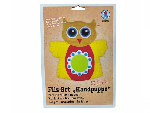 Bastelset handpuppe eule - "handpuppe",