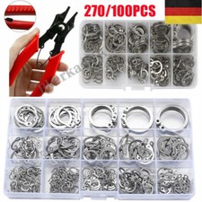 270/100tlg Edelstahl E Clips