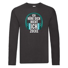 Ich hör dich nicht ich Zocke | Zocker | Gamer | Gaming Long Sleeve Schwarz