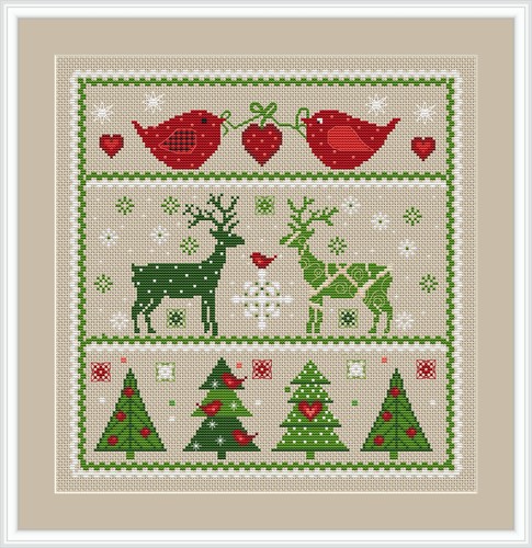 Stickvorlage weihnachten - ,
