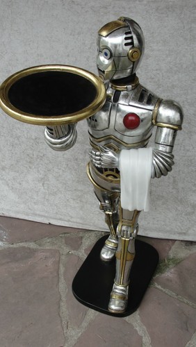Kellner butler roboter statue - roboter,