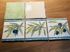 Bordüre Jasba Provence Olive 8130 - Streifen mit 3 Fliesen 30 x 10 cm