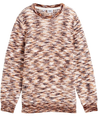 Jungen melange strickpullover - jungen, melange-strickpullover