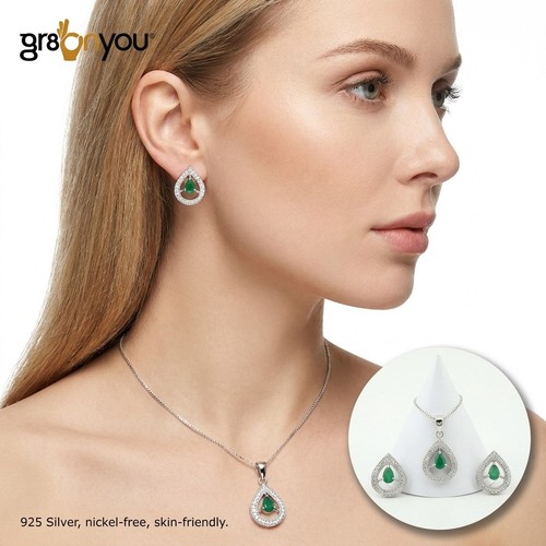 Gr8onyou smaragd schmuckset - gr8onyou,