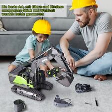 1593 4in1 RC Bagger Metall 1:14 Ferngesteuerter Kettenbagger mit 2 Akku