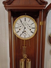 Wanduhr Pendeluhr Seilzug-Regulator  Hermle Wienerschlag Vollkalender 
