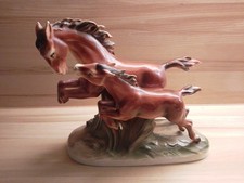 Porzellan Pferdegruppe