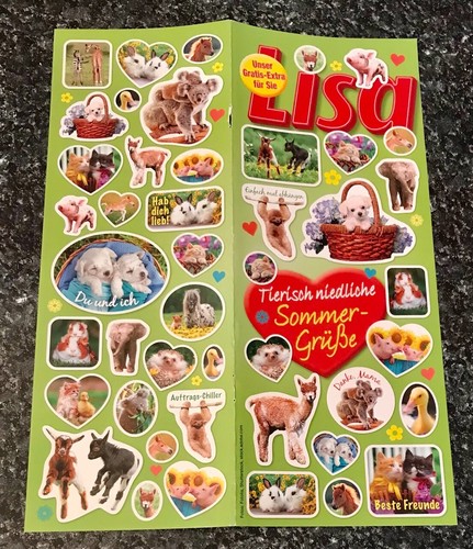 Sticker bogen aus - sticker, zeitschrift