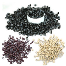 500/1000 Pcs Microring Mit Silikon Lined Micro Ring Extensions Haarverlängerung